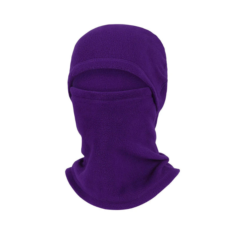 Cagoule Froid Violette sur fond blanc