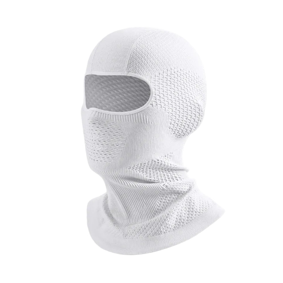 Cagoule Snowboard Blanche sur fond blanc
