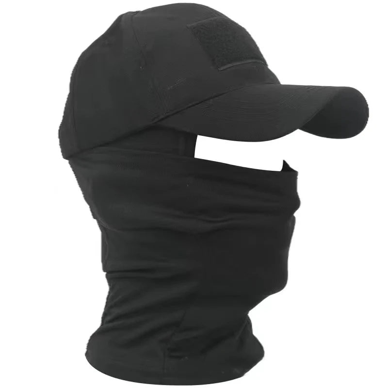 Cagoule Soldat Noire sur fond blanc