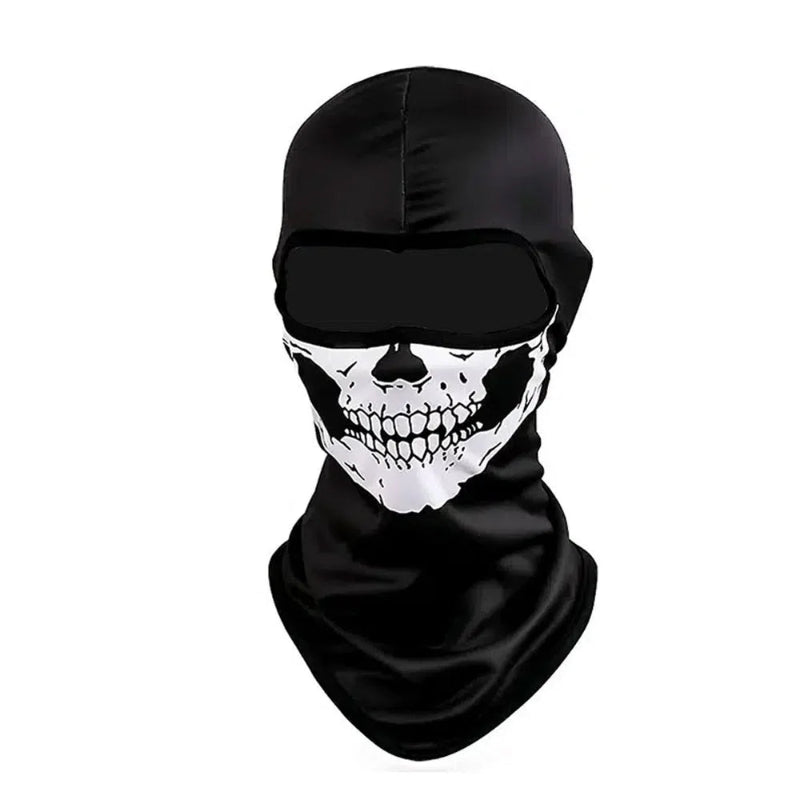 Cagoule Squelette sur fond blanc