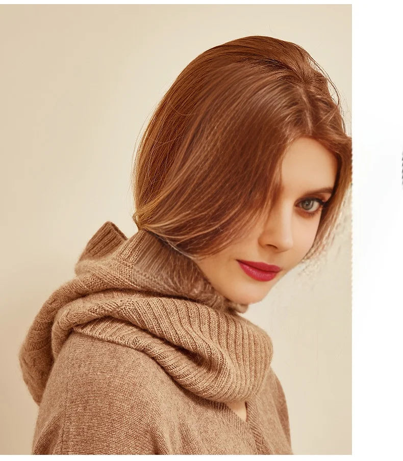 Cagoule Laine Marron – photo 3