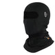 Balaclava Moto noire sur fond blanc