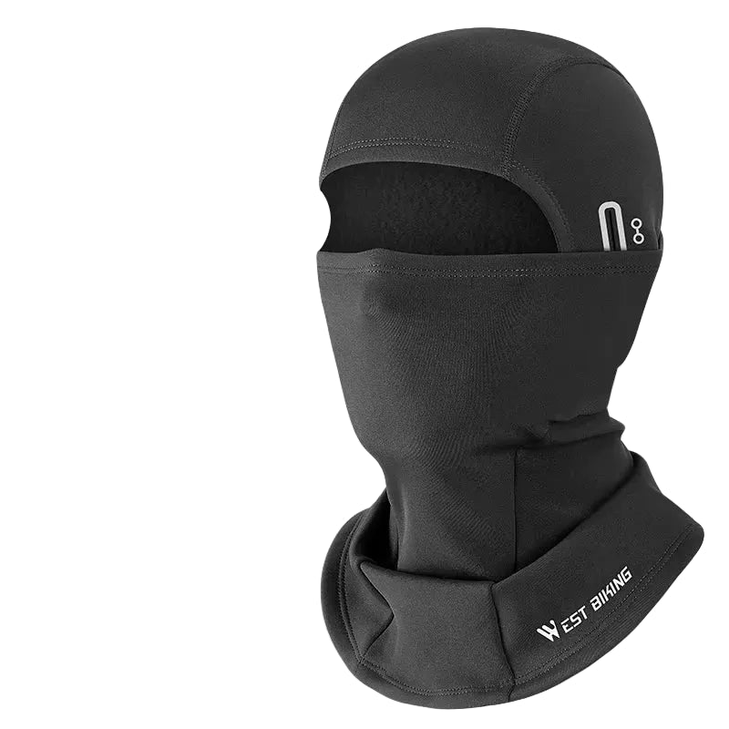 Cagoule Aérée Noire sur fond blanc
