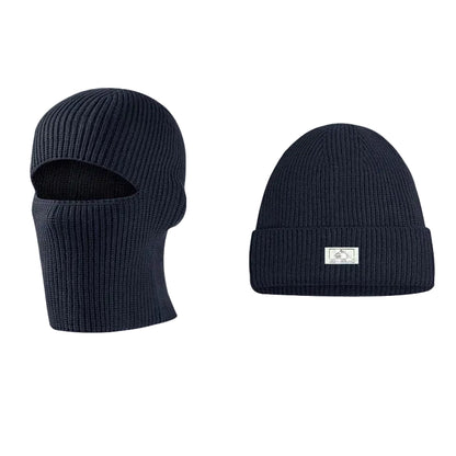 Cagoule Bleue Bonnet sur fond blanc