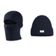 Cagoule Bleue Bonnet sur fond blanc