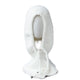 Cagoule Cachemire Blanche sur fond blanc