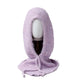 Cagoule Cachemire Rose sur fond blanc