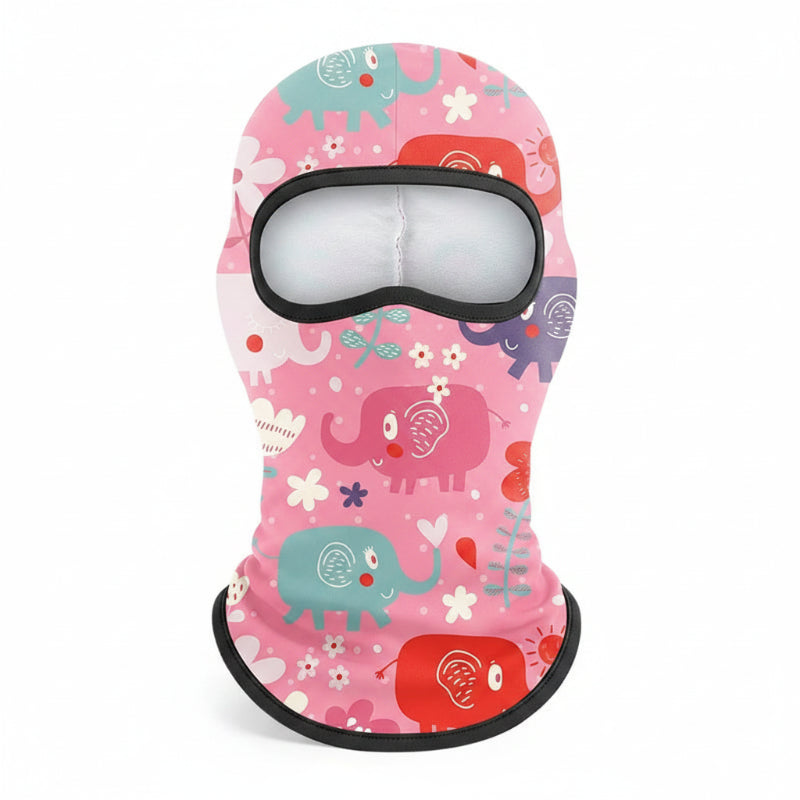 Cagoule Cartoon Rose sur fond blanc