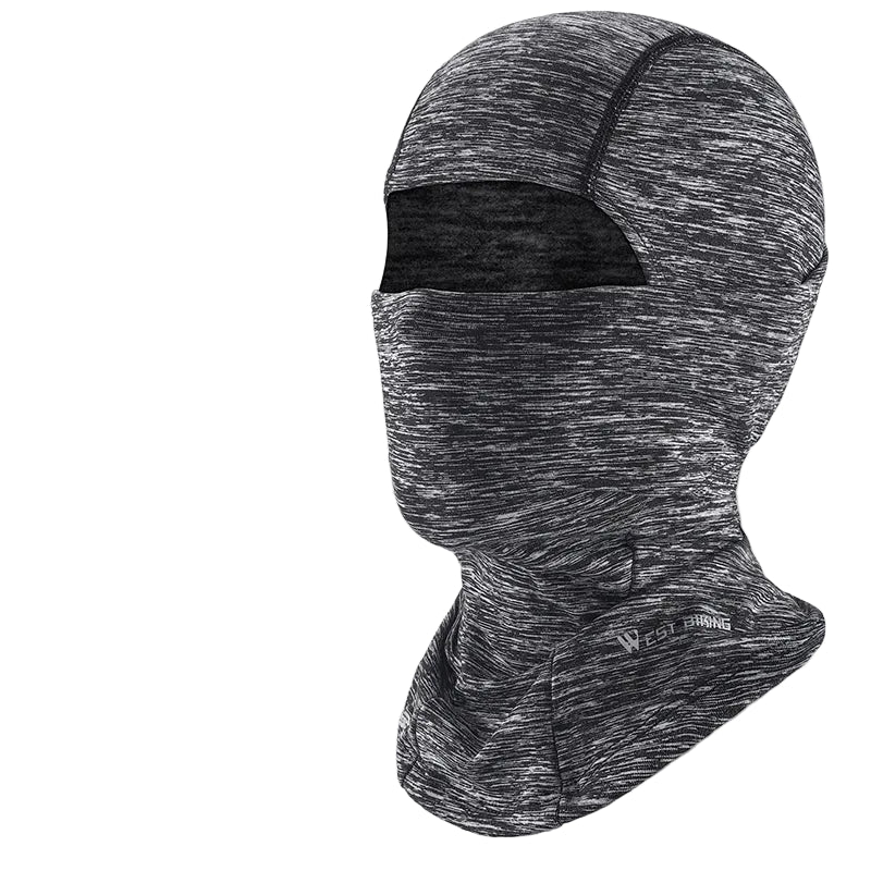 Cagoule Coupe-Vent Grise sur fond blanc