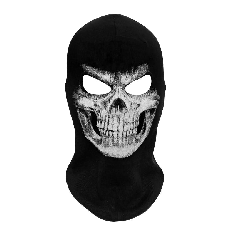 Cagoule Crâne sur fond blanc