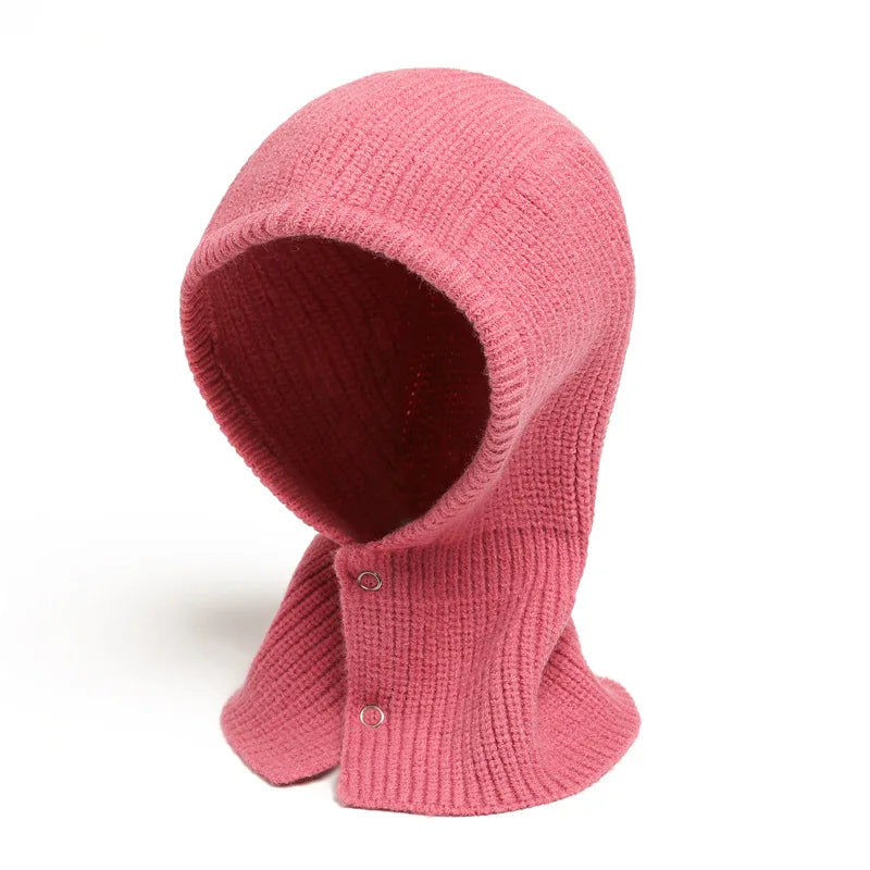 Cagoule Femme Rose sur fond blanc