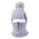 Cagoule Femme Ski Grise sur fond blanc