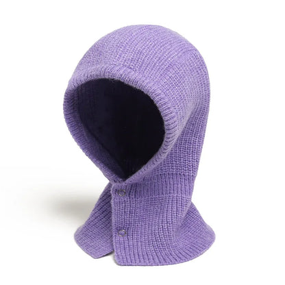 Cagoule Femme Violette sur fond blanc