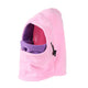 Cagoule Fille Ski Rose sur fond blanc