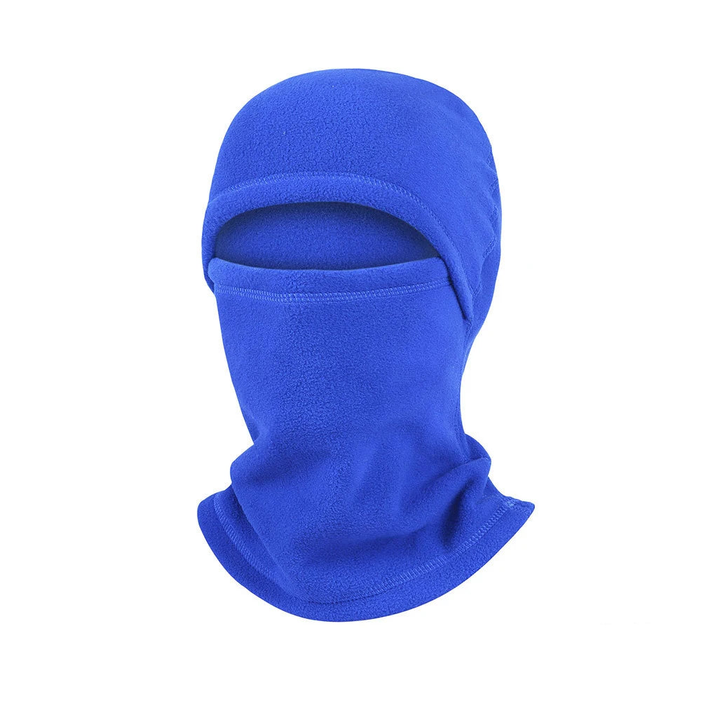 Cagoule Froid Bleue sur fond blanc