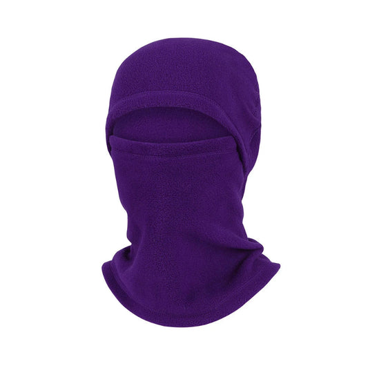 Cagoule Froid Violette sur fond blanc
