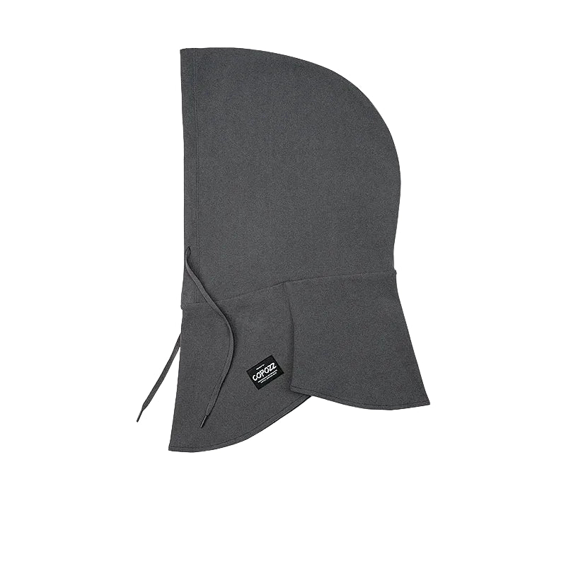 Cagoule Hiver Grise sur fond blanc