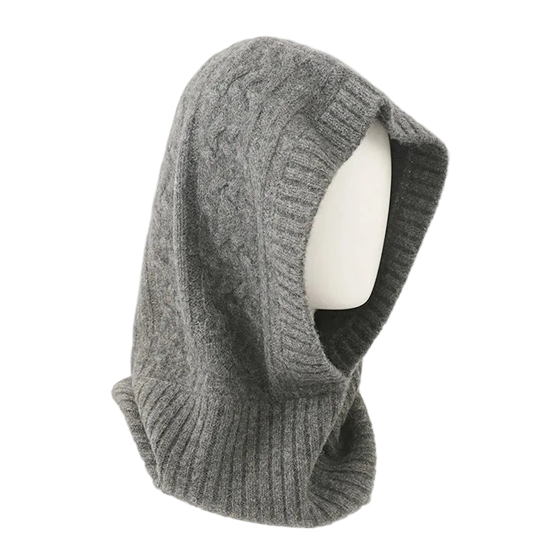 Cagoule Laine Grise