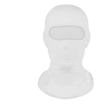 Cagoule Moto Blanche sur fond blanc