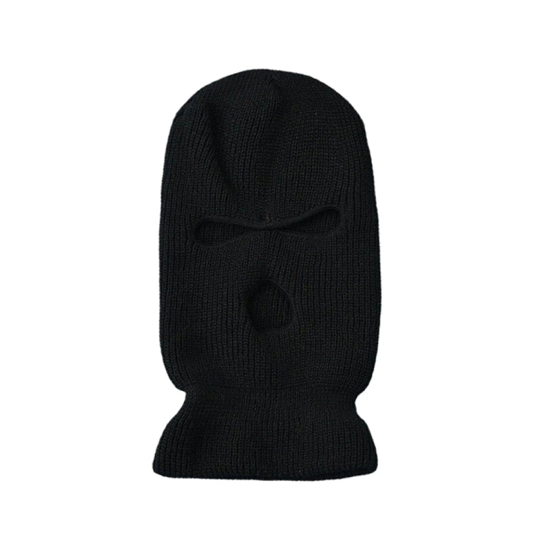 Cagoule Noire Homme sur fond blanc