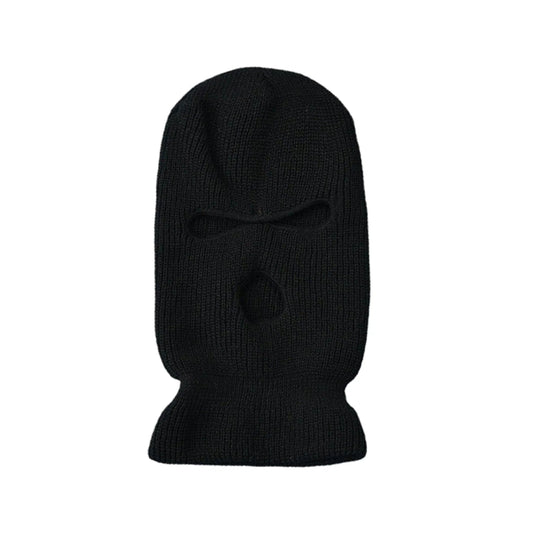 Cagoule Noire Homme sur fond blanc