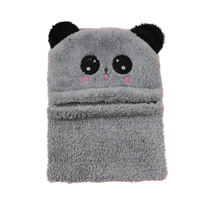 Cagoule Panda Grise sur fond blanc
