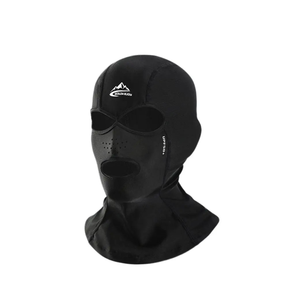 Cagoule Ski 3 Trous sur fond blanc