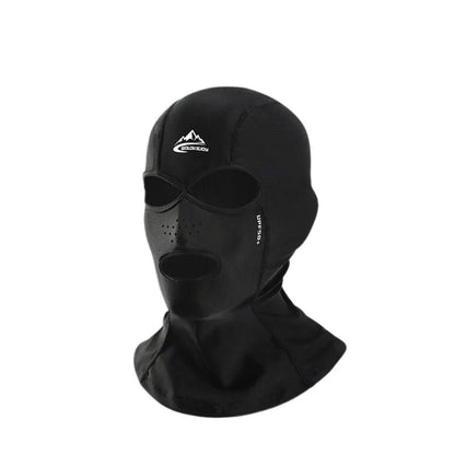 Cagoule Ski 3 Trous sur fond blanc