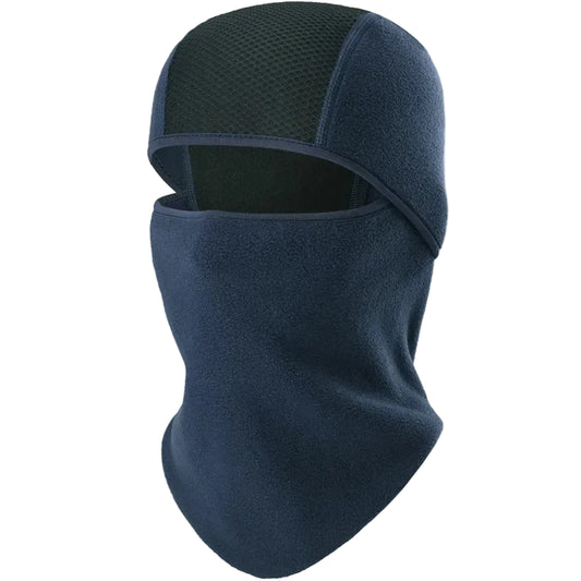 Cagoule Ski Bleue Foncée sur fond blanc
