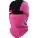 Cagoule Ski Rose sur fond blanc