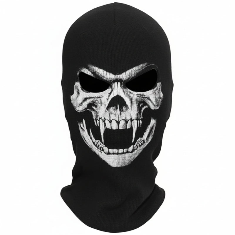 Cagoule Skull sur fond blanc