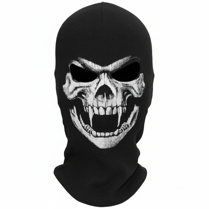 Cagoule Skull sur fond blanc