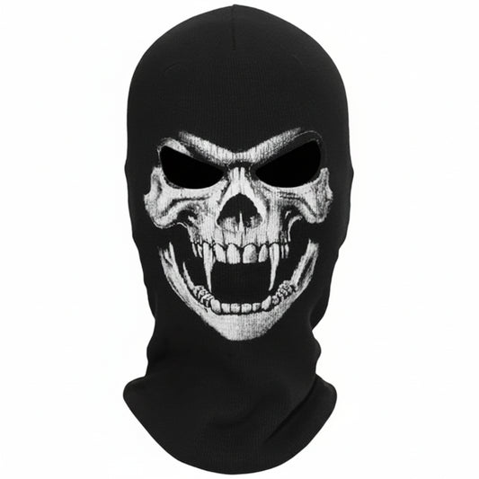 Cagoule Skull sur fond blanc
