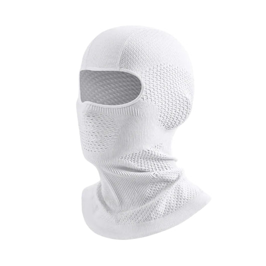 Cagoule Snowboard Blanche sur fond blanc