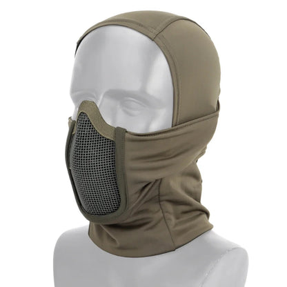Cagoule Tactique Verte sur fond blanc