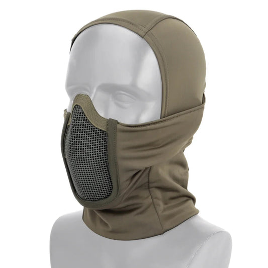 Cagoule Tactique Verte sur fond blanc
