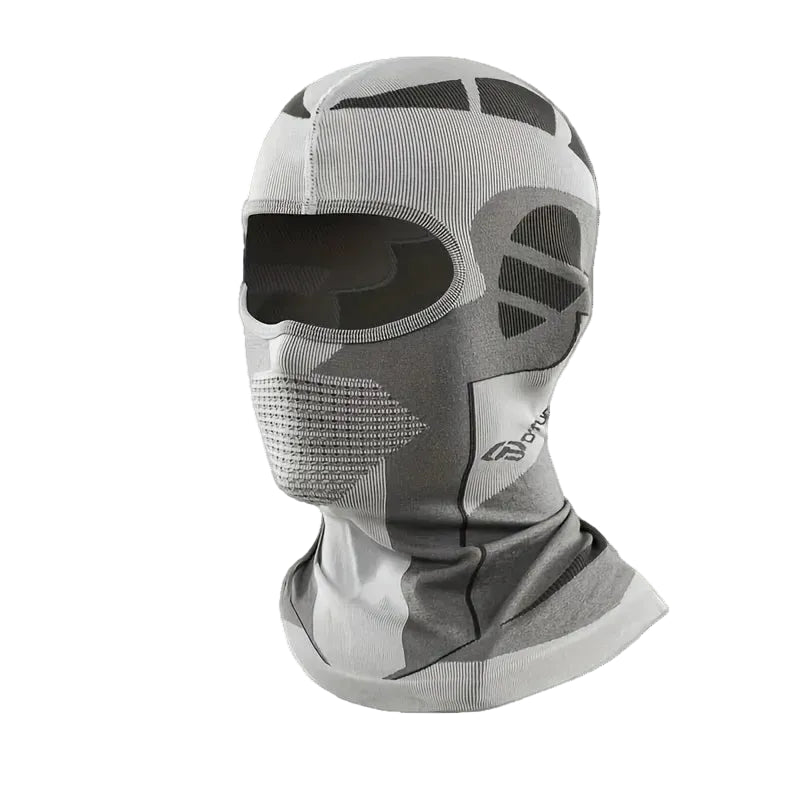 cagoule thermique blanche sur fond blanc