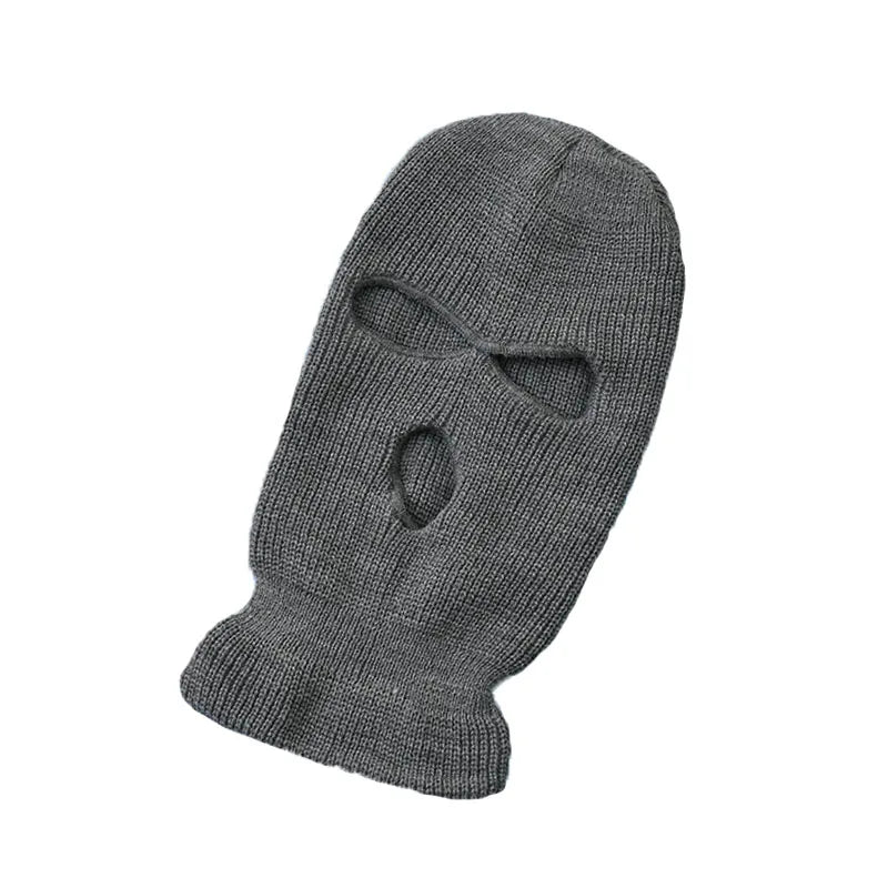 Cagoule Trois Trous Grise sur fond blanc