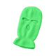 Cagoule Trois Trous Verte sur fond blanc