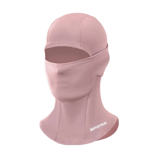 Cagoule Vélo Rose sur fond blanc