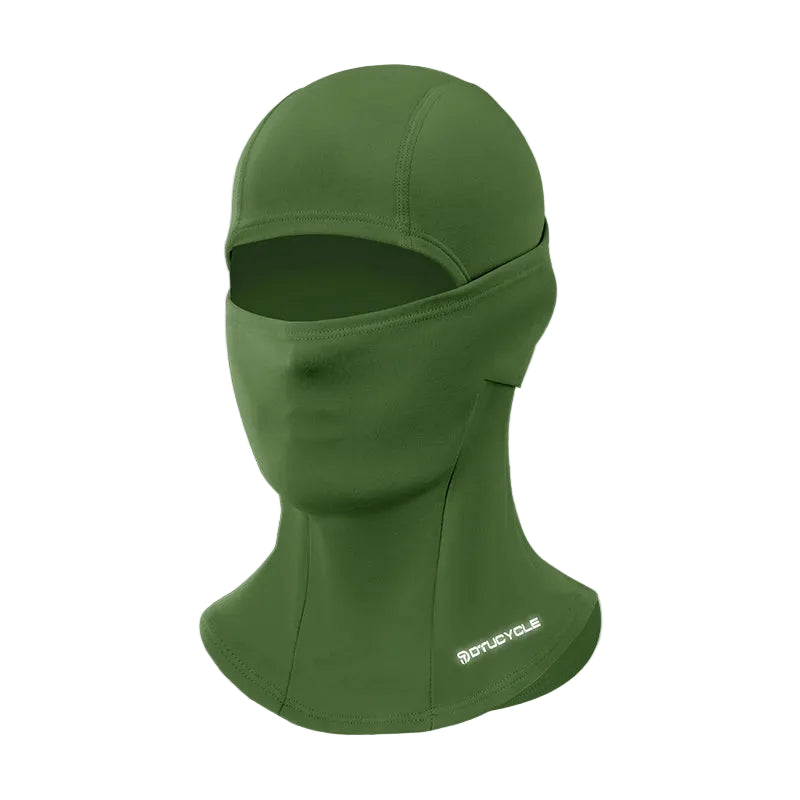 Cagoule Vélo Verte sur fond blanc
