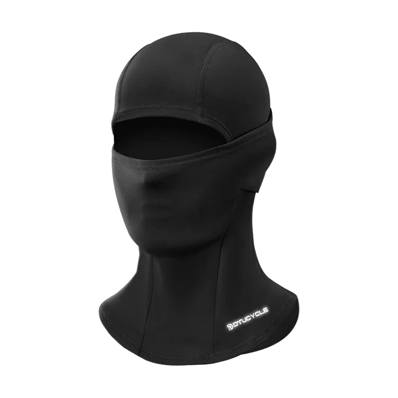 Cagoule Vélo Noire sur fond blanc
