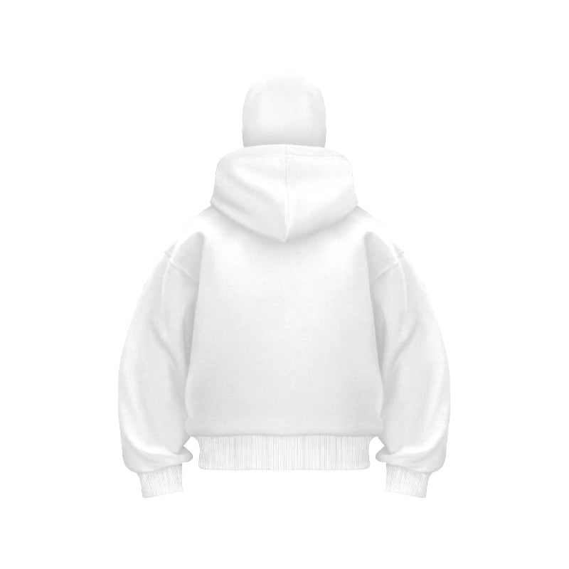 Cagoule Veste Blanche de dos