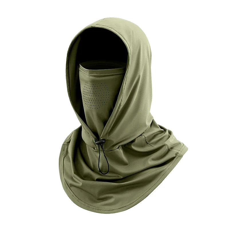 Capuche Homme Verte sur fond blanc