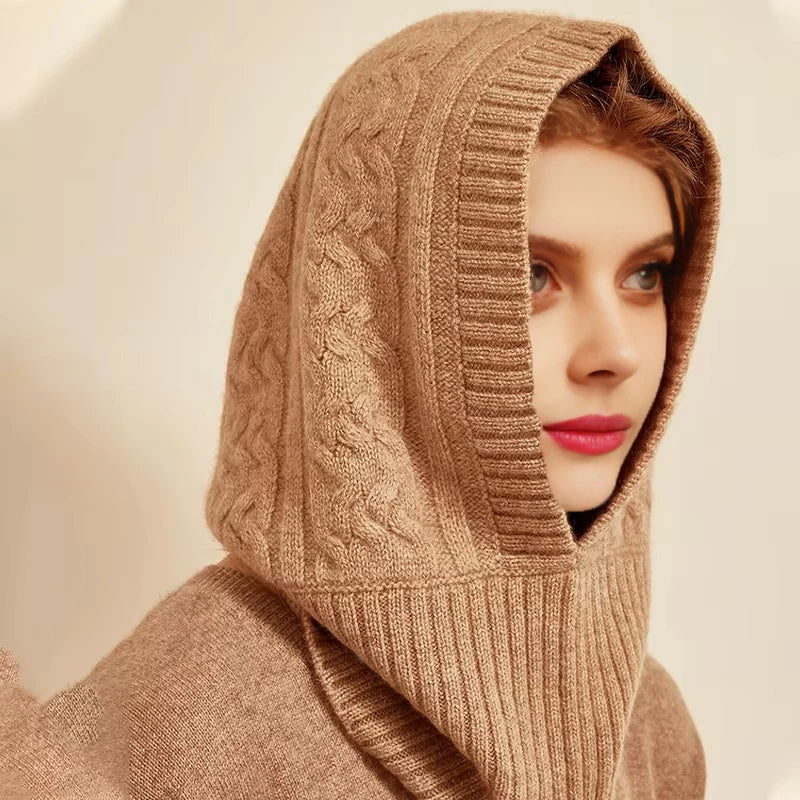 Cagoule Laine Marron – photo 2