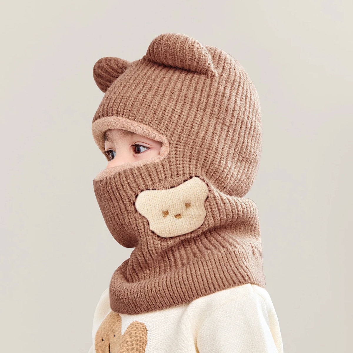 Cagoule Bébé Fille Marron – photo 2