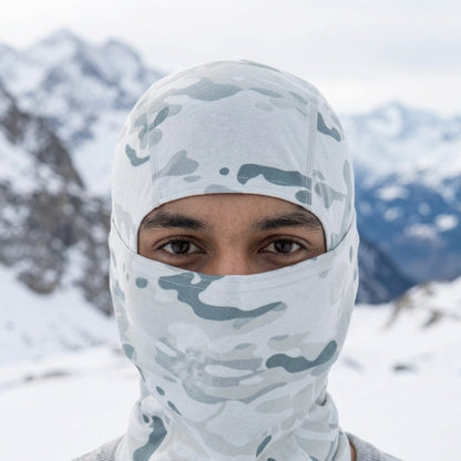 Cagoule Blizzard portée en extérieur