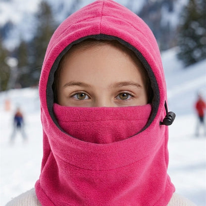 Cagoule Fille Ski portée en extérieur