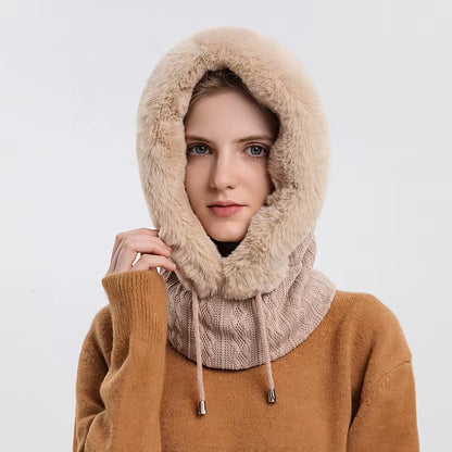 Cagoule Neige Beige portée