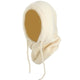 cagoule capuche beige sur fond blanc